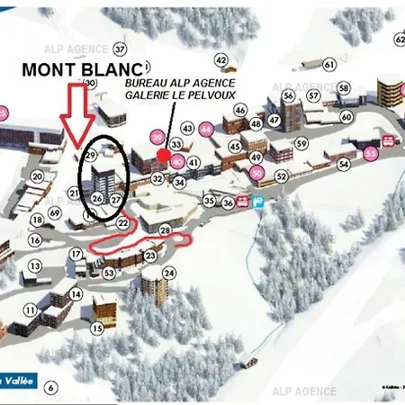 Le Mont Blanc - 2 Pieces 5 Pers - Wifi - Le Mont-blanc 151mb - Plagne Centre Mae-1854 Apartment La Plagne